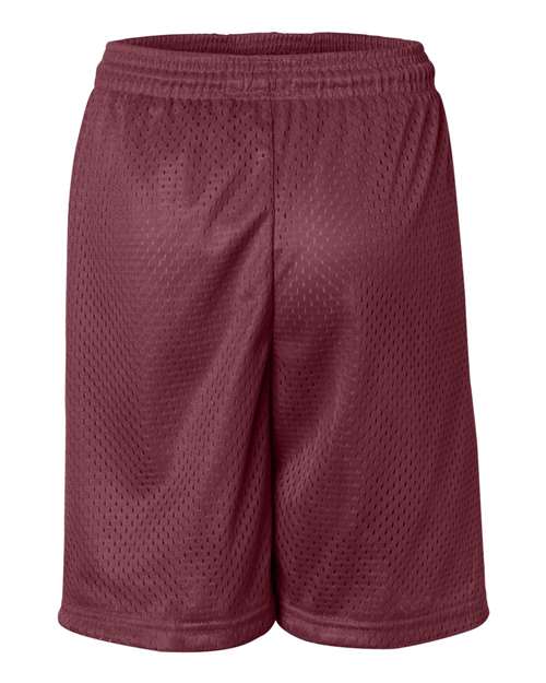 Badger 2207 Youth Pro Mesh 6" Shorts - Cardinal - back