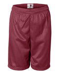 Badger 2207 Youth Pro Mesh 6" Shorts - Cardinal - front