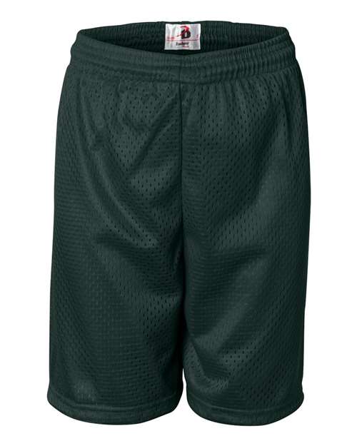 Badger 2207 Youth Pro Mesh 6" Shorts - Forest - front