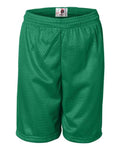 Badger 2207 Youth Pro Mesh 6" Shorts - Kelly - front