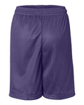 Badger 2207 Youth Pro Mesh 6" Shorts - Purple - back