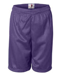 Badger 2207 Youth Pro Mesh 6" Shorts - Purple - front
