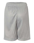Badger 2207 Youth Pro Mesh 6" Shorts - Silver - back