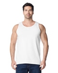 Gildan G220 Ultra Cotton Tank Top - White - model front