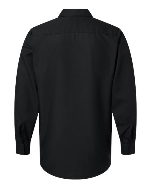 Red Kap SP14 Men's Industrial Long Sleeve Work Shirt - Black - back