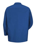 Red Kap SP14 Men's Industrial Long Sleeve Work Shirt - Royal Blue - back