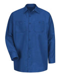Red Kap SP14 Men's Industrial Long Sleeve Work Shirt - Royal Blue - front