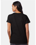 Hanes SL04 Women's Perfect-T T-Shirt - Black - model back