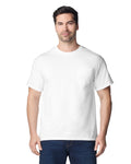 Gildan 2300 Unisex Ultra Cotton Pocket T-Shirt - White - model front