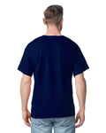Gildan 2300 Unisex Ultra Cotton Pocket T-Shirt - Navy - model back