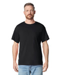 Gildan 2300 Unisex Ultra Cotton Pocket T-Shirt - Black - model front