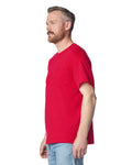 Gildan 2300 Unisex Ultra Cotton Pocket T-Shirt - Red - model side
