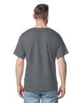 Gildan 2300 Unisex Ultra Cotton Pocket T-Shirt - Charcoal - model back