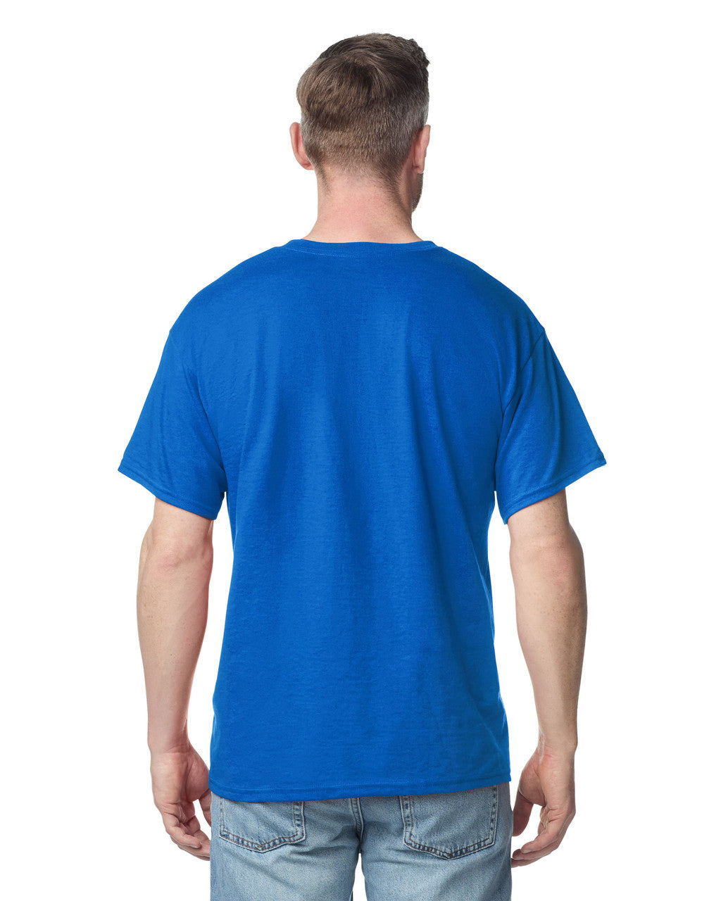 Gildan 2300 Unisex Ultra Cotton Pocket T-Shirt - Royal - model back