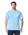 Gildan 2300 Unisex Ultra Cotton Pocket T-Shirt - Light Blue - model front