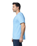 Gildan 2300 Unisex Ultra Cotton Pocket T-Shirt - Light Blue - model side