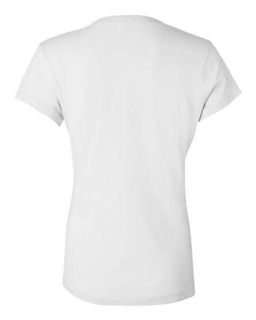 BELLA + CANVAS 6005 Women’s Jersey V-Neck Tee - White - back