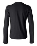 BELLA + CANVAS 6500 Women’s Jersey Long Sleeve Tee - Black - back
