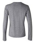 BELLA + CANVAS 6500 Women’s Jersey Long Sleeve Tee - Deep Heather - back