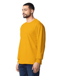 Gildan G240 Ultra Cotton Long Sleeve T-Shirt - Gold - model side