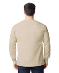Gildan G240 Ultra Cotton Long Sleeve T-Shirt - Sand - model back