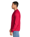 Gildan G240 Ultra Cotton Long Sleeve T-Shirt - Red - model side
