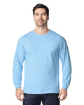 Gildan G240 Ultra Cotton Long Sleeve T-Shirt - Light Blue - model front