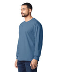 Gildan G240 Ultra Cotton Long Sleeve T-Shirt - Indigo Blue - model side