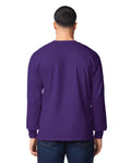 Gildan G240 Ultra Cotton Long Sleeve T-Shirt - Purple - model back