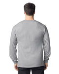 Gildan G240 Ultra Cotton Long Sleeve T-Shirt - Sport Grey - model back