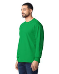 Gildan G240 Ultra Cotton Long Sleeve T-Shirt - Irish Green - model side