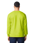 Gildan G240 Ultra Cotton Long Sleeve T-Shirt - Safety Green - model back