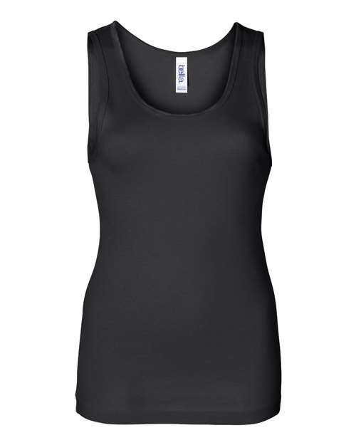 BELLA + CANVAS 1080 Women's Baby Rib Tank - Black - front