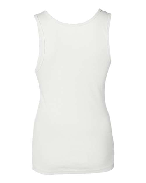 BELLA + CANVAS 1080 Women's Baby Rib Tank - White - back