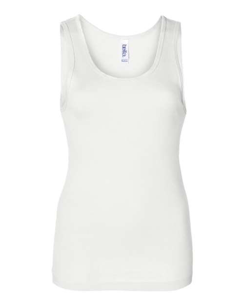 BELLA + CANVAS 1080 Women's Baby Rib Tank - White - front