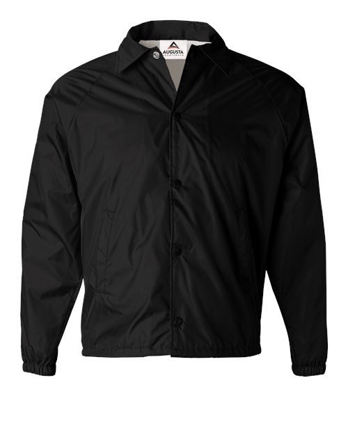 Augusta Sportswear 3100 Men's Coach's Jacket - Black - front