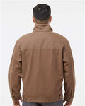 Dri Duck 5028 Maverick Boulder Cloth Jacket with Blanket Lining - Field Khaki - model back