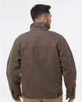 Dri Duck 5028 Maverick Boulder Cloth Jacket with Blanket Lining - Tobacco - model back