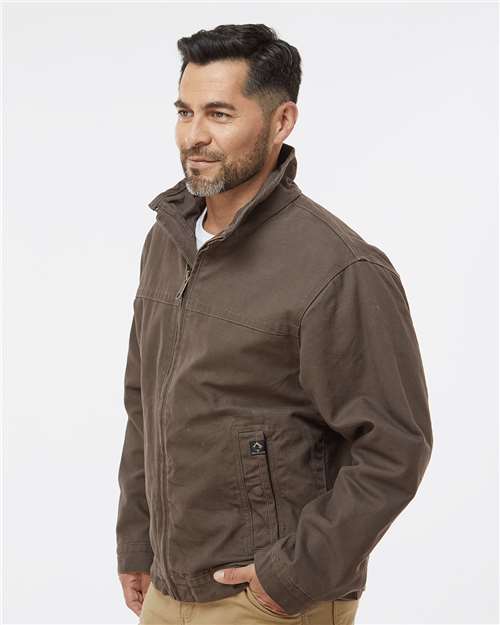 Dri Duck 5028 Maverick Boulder Cloth Jacket with Blanket Lining - Tobacco - model side