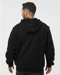 DRI DUCK 7033 Men's Crossfire Heavyweight Power Fleece Hooded Jacket with Thermal Lining - Black - model back