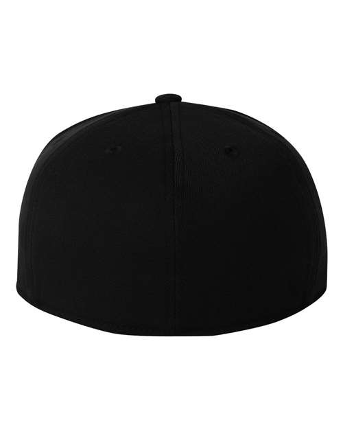 Flexfit 6210FF 210 Flat Bill Cap - Black - back