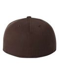 Flexfit 6210FF 210 Flat Bill Cap - Brown - back