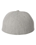 Flexfit 6210FF 210 Flat Bill Cap - Heather Grey - back