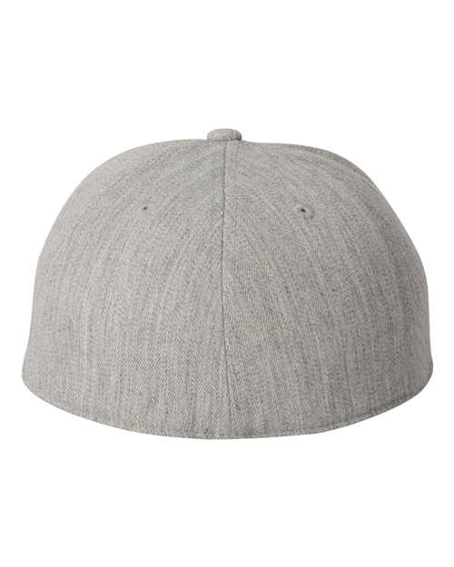 Flexfit 6210FF 210 Flat Bill Cap - Heather Grey - back