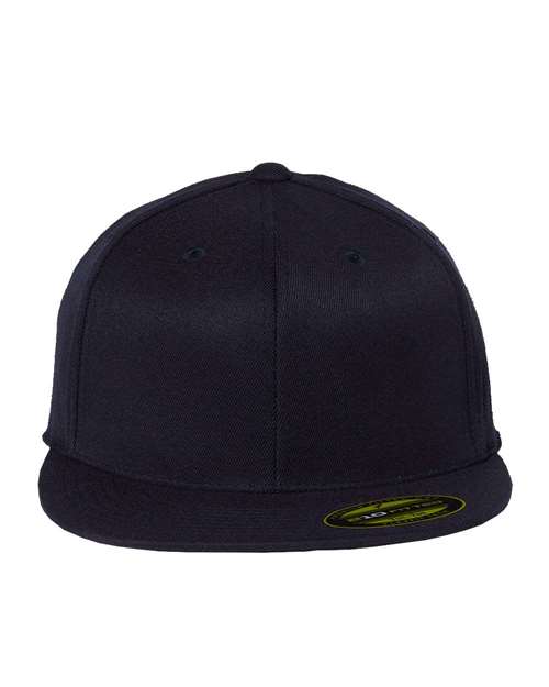Flexfit 6210FF 210 Flat Bill Cap - Dark Navy - front