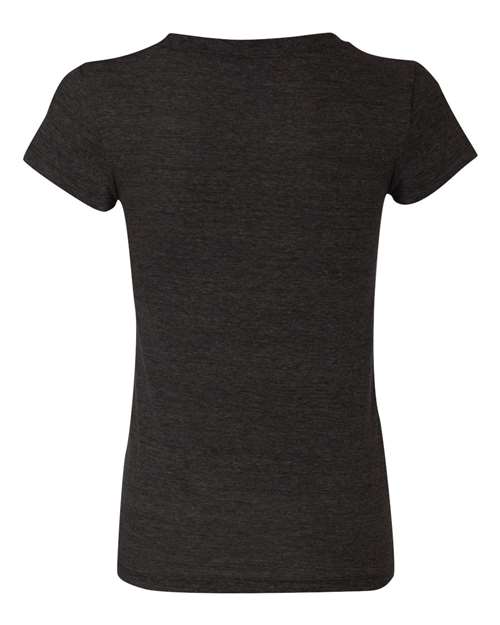 BELLA + CANVAS 8413 Women's Triblend Tee - Charcoal Black Triblend - back