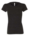 BELLA + CANVAS 8413 Women's Triblend Tee - Charcoal Black Triblend - front