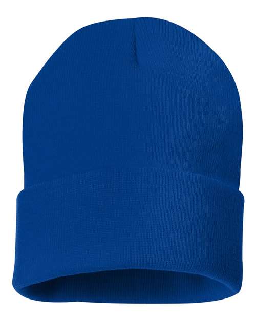 Sportsman SP12 12" Solid Cuffed Beanie - Royal - front