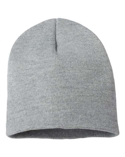 Sportsman SP08 8" Beanie - Heather Grey - back