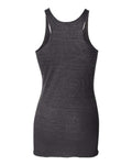 BELLA + CANVAS 8430 Women's Triblend Racerback Tank - Charcoal Black Triblend - back